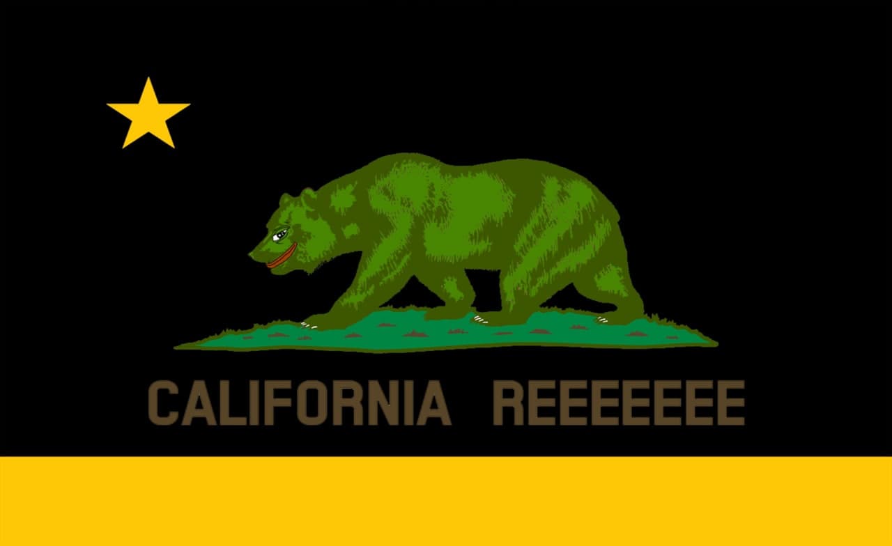 Pepe The Frog California State Flag
