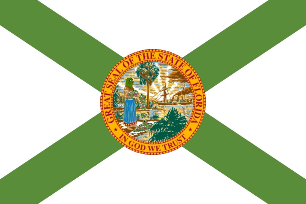 Pepe The Frog Florida State Flag