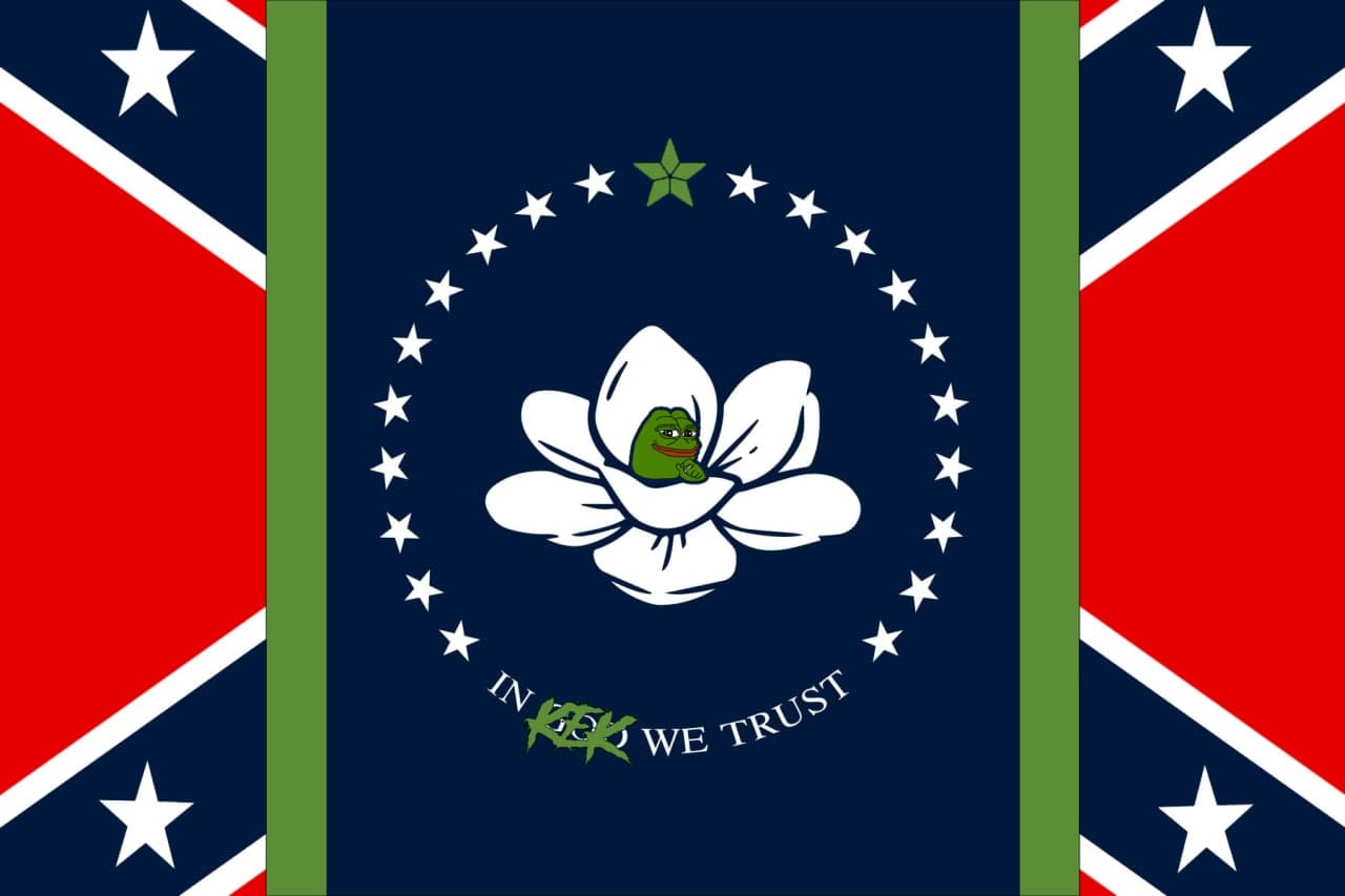 Pepe The Frog Mississippi State Flag