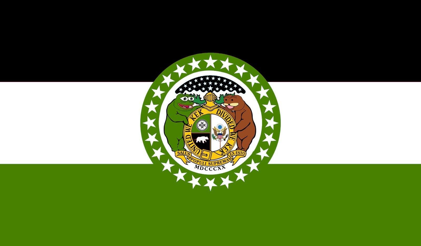 Pepe The Frog Missouri State Flag