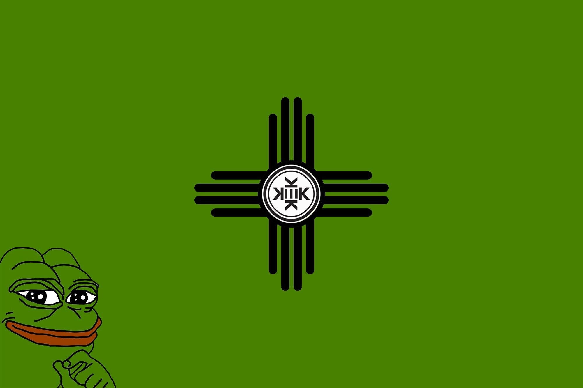 Pepe The Frog New Mexico State Flag