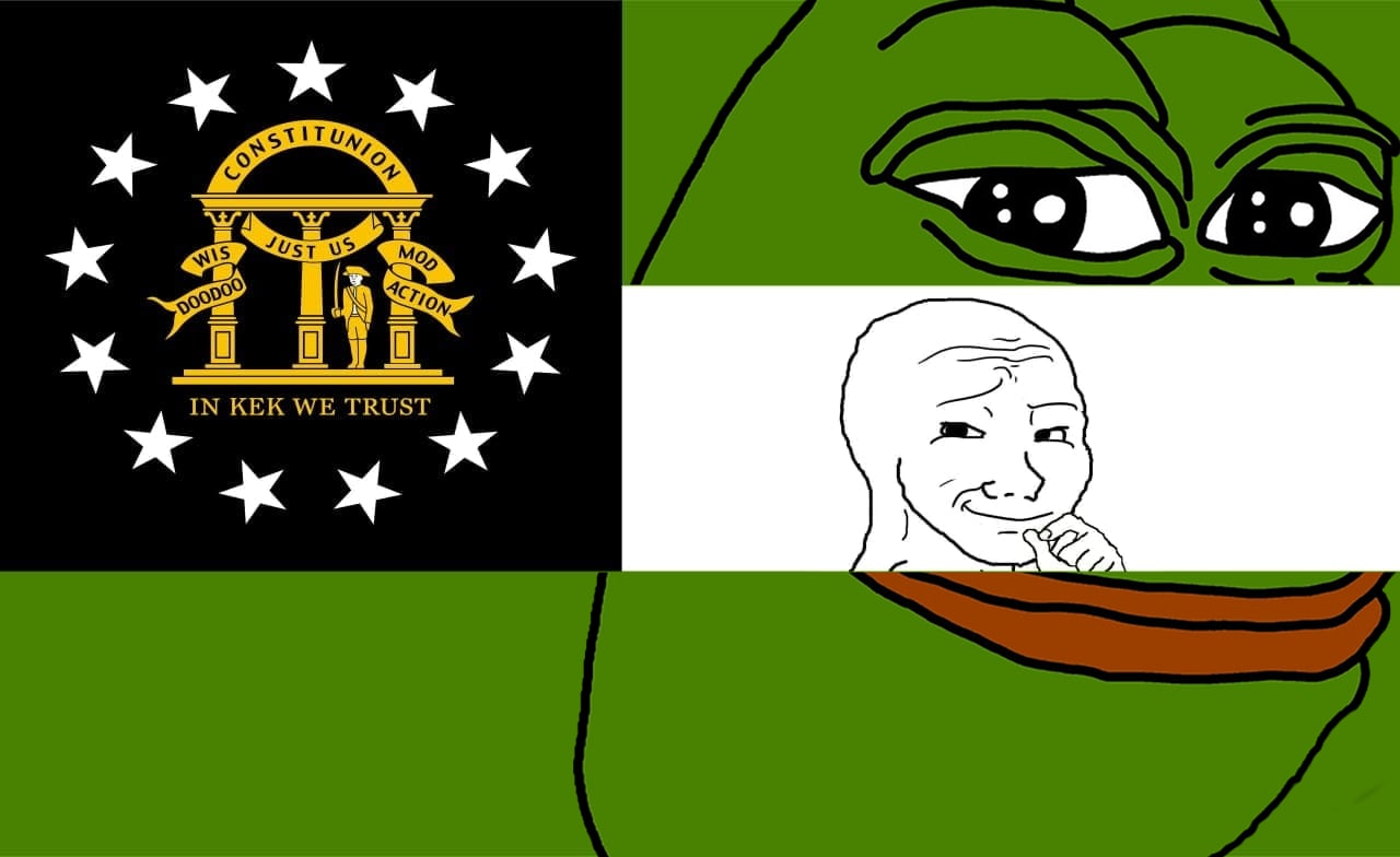 Pepe The Frog Georgia State Flag