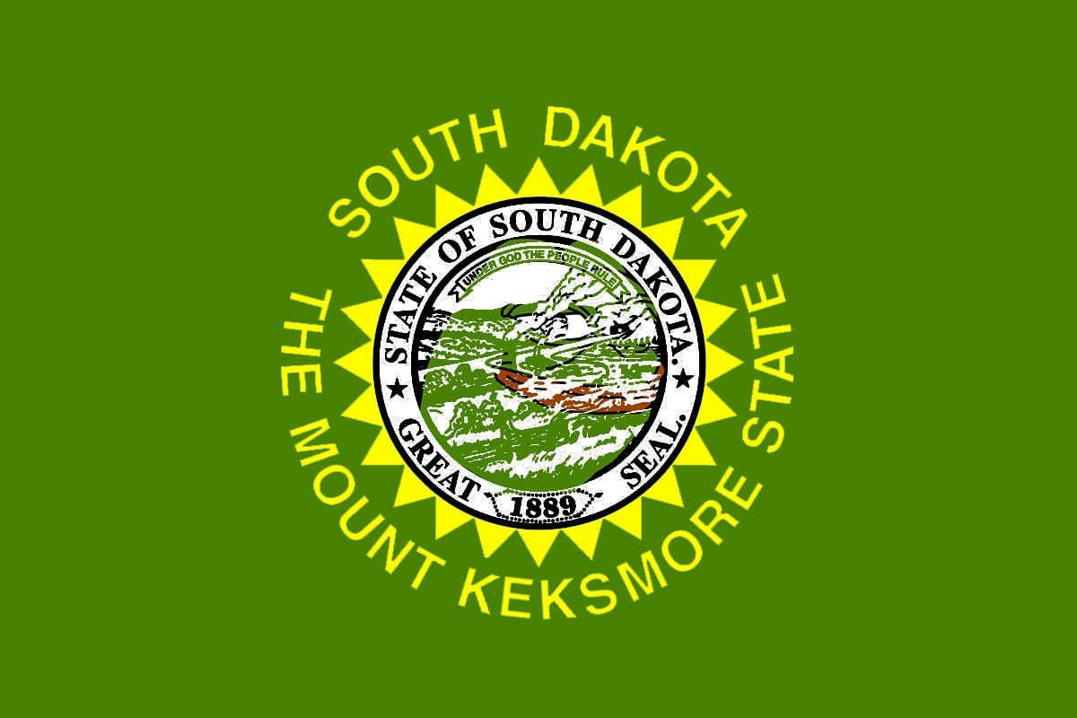 Pepe The Frog South Dakota State Flag